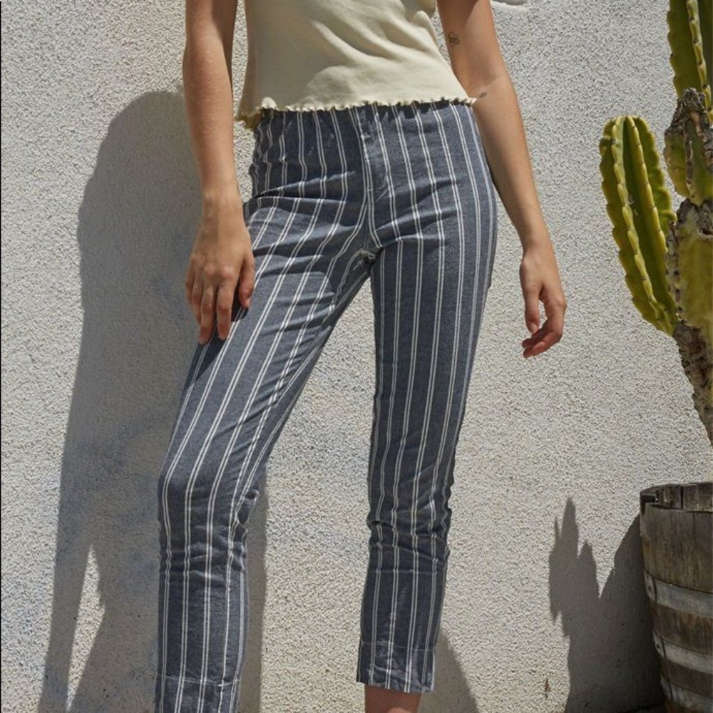 Brandy Melville Blue & White Tilden Pants